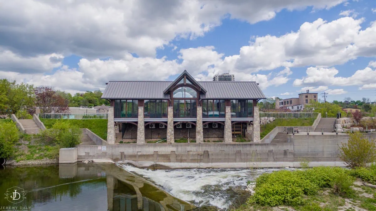 Cambridge Mill pavilion wedding ceremony