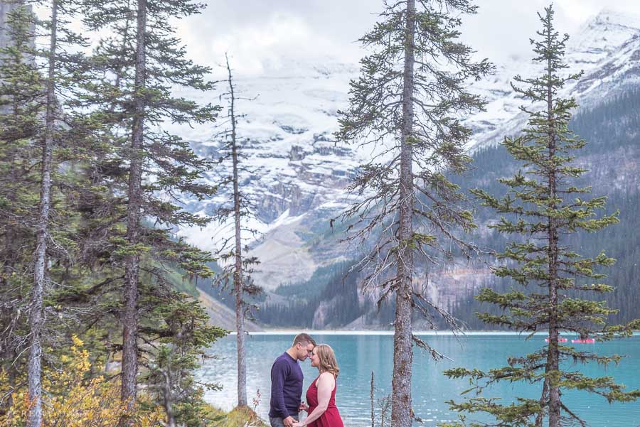 Lake Louise Canoe Photos