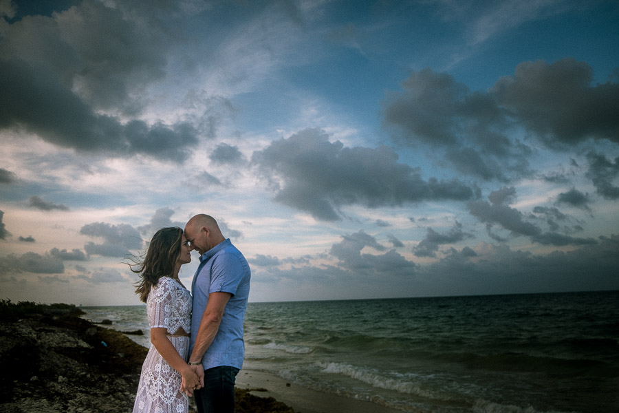 Mexico Beach Engagement Session in Cancun, Mexico