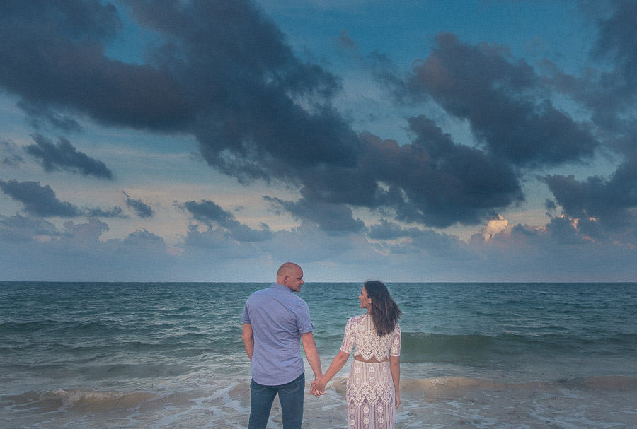 Mexico Beach Engagement Session in Cancun, Mexico