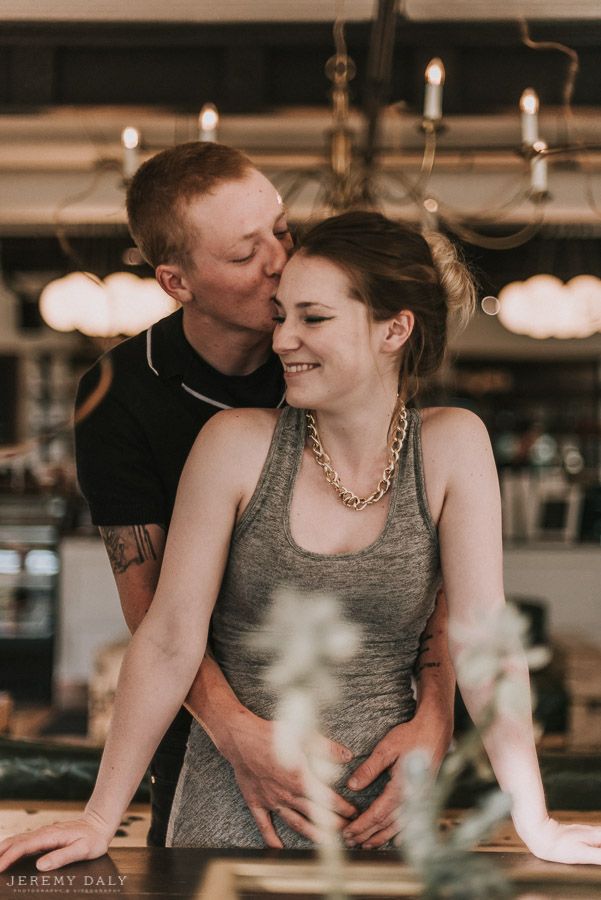 Smile Tiger Coffee Engagement Photography