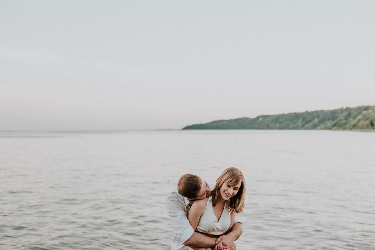 Scarborough Bluffs beach engagement wedding photography