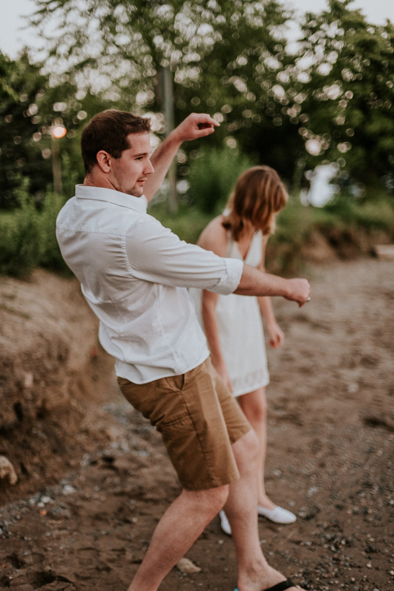 Scarborough Bluffs beach engagement wedding photography