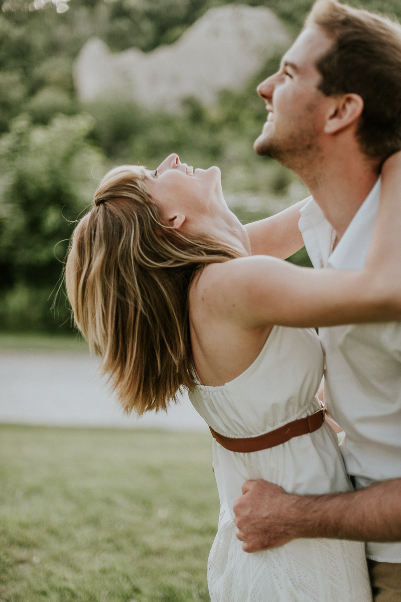 Where to take engagement photos Toronto at the Scarborough Bluffs