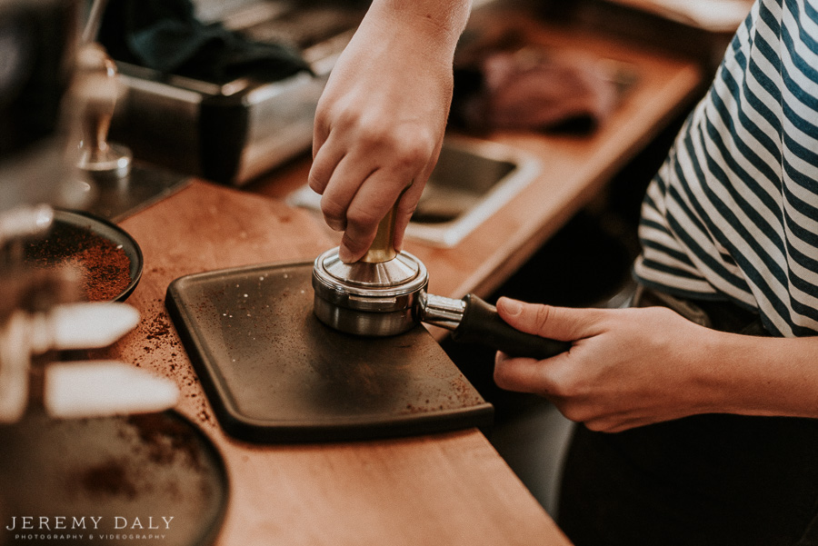 smile tiger coffee engagement photography